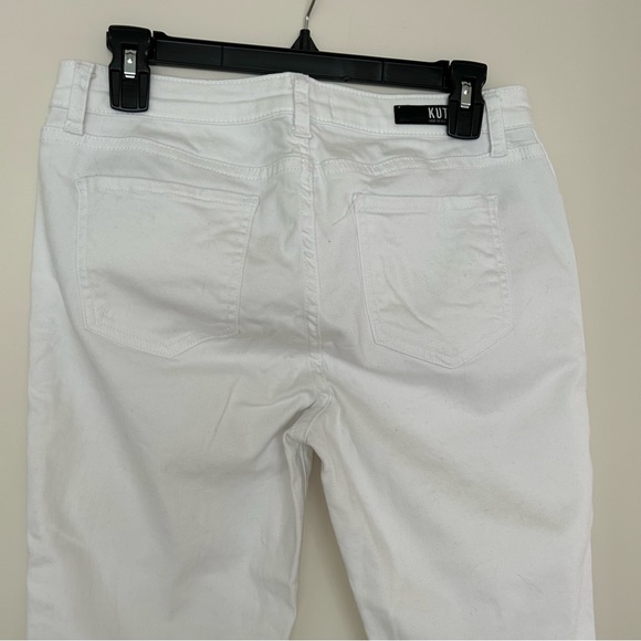 KUT from the Kloth Donna Ankle Skinny Jeans White - Picture 8 of 9